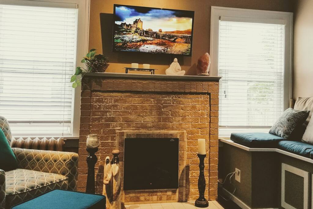 Guests have access to the living room.
