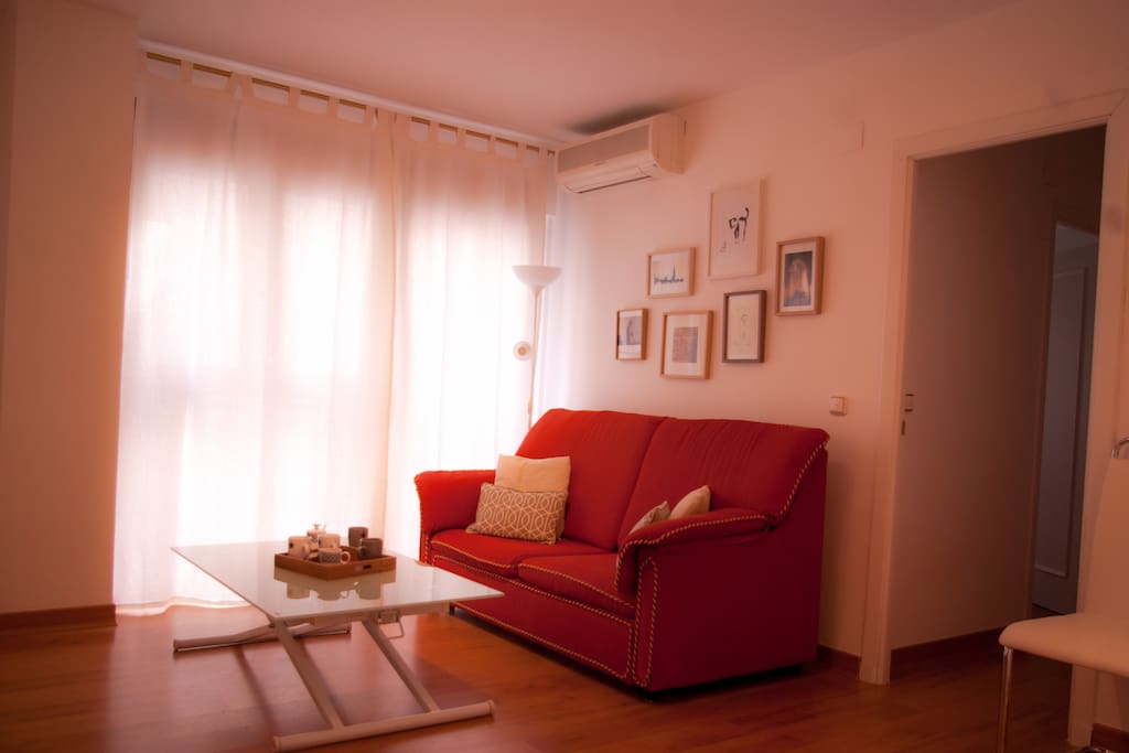salón con sol