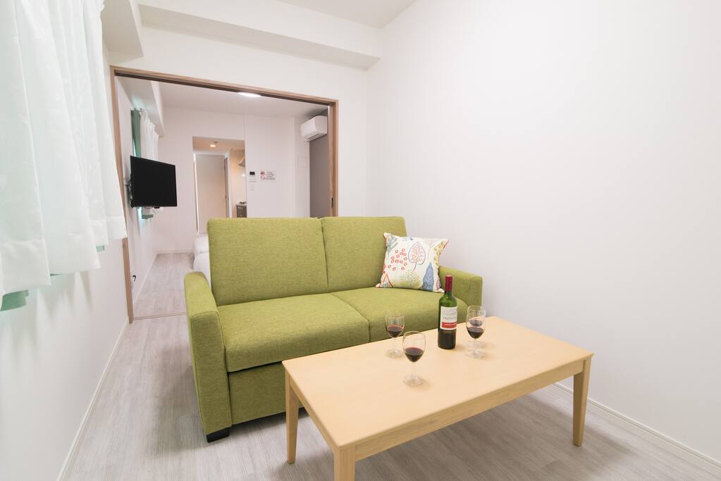 1 sofa bed & 2 double beds