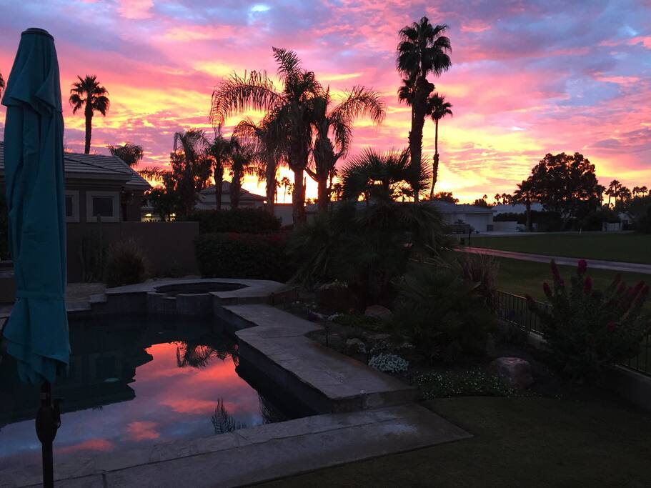 View at sunrise