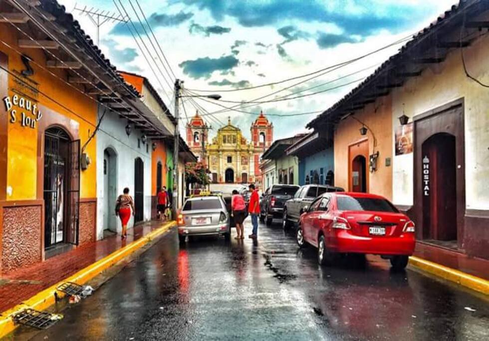 Calle donde esta ubicado el hostal