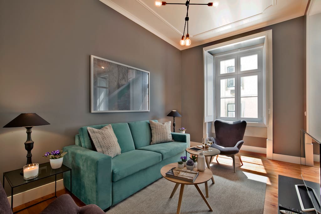 Living Room with Sofa Bed.
