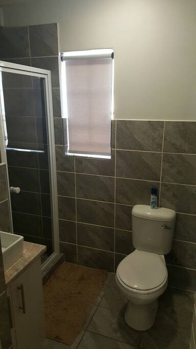 Modern bathroom with shower