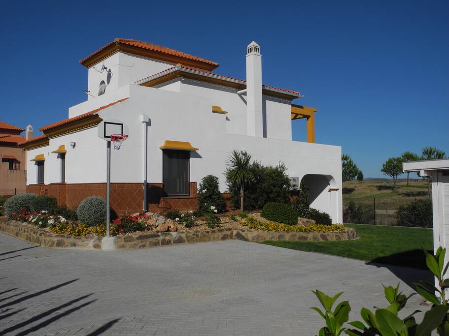 View from parking area
