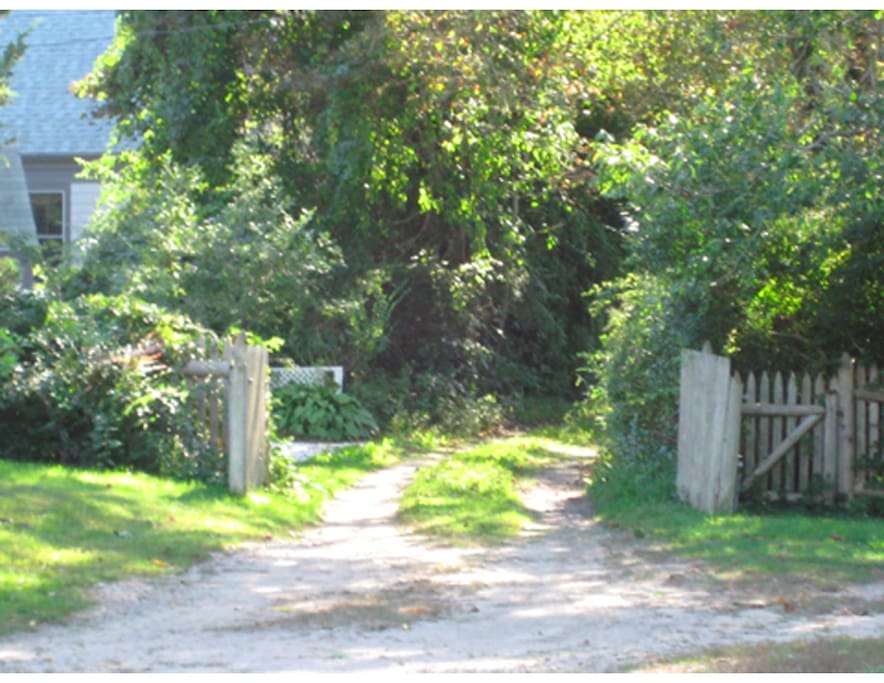 gate to property