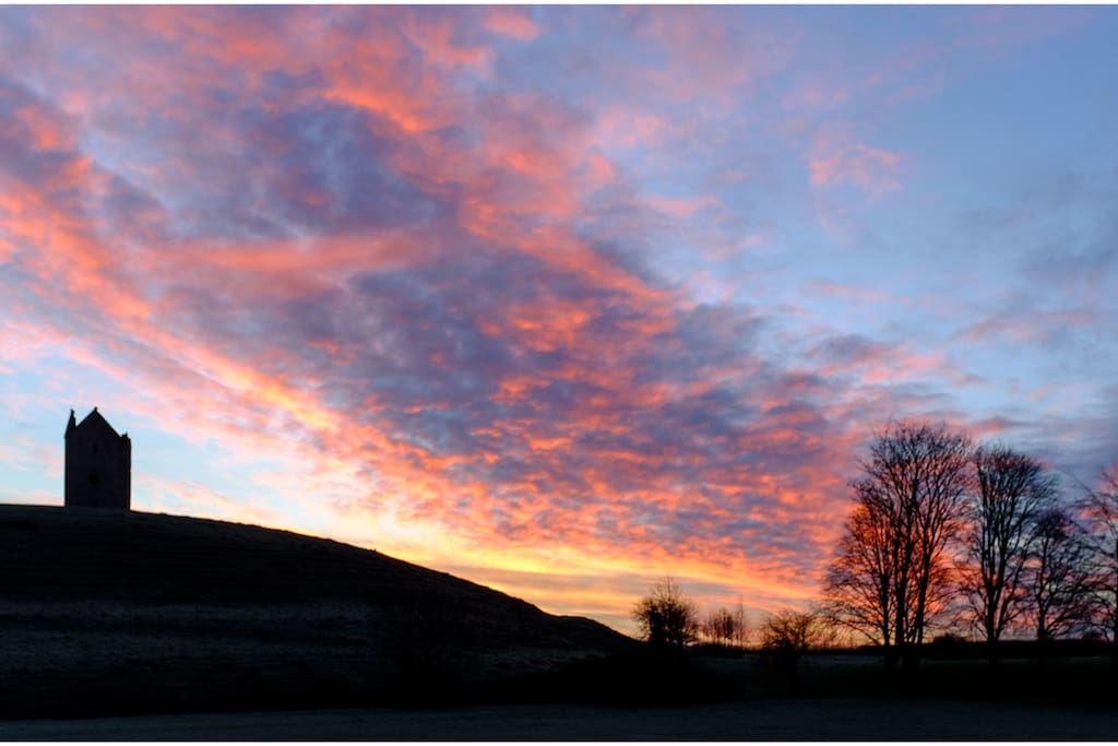 Sunset over The Dovecote