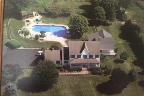 Hidden Pond Farm Estates featuring a huge pool