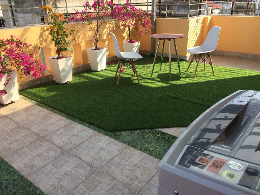 Washing machine on 5th floor balcony
