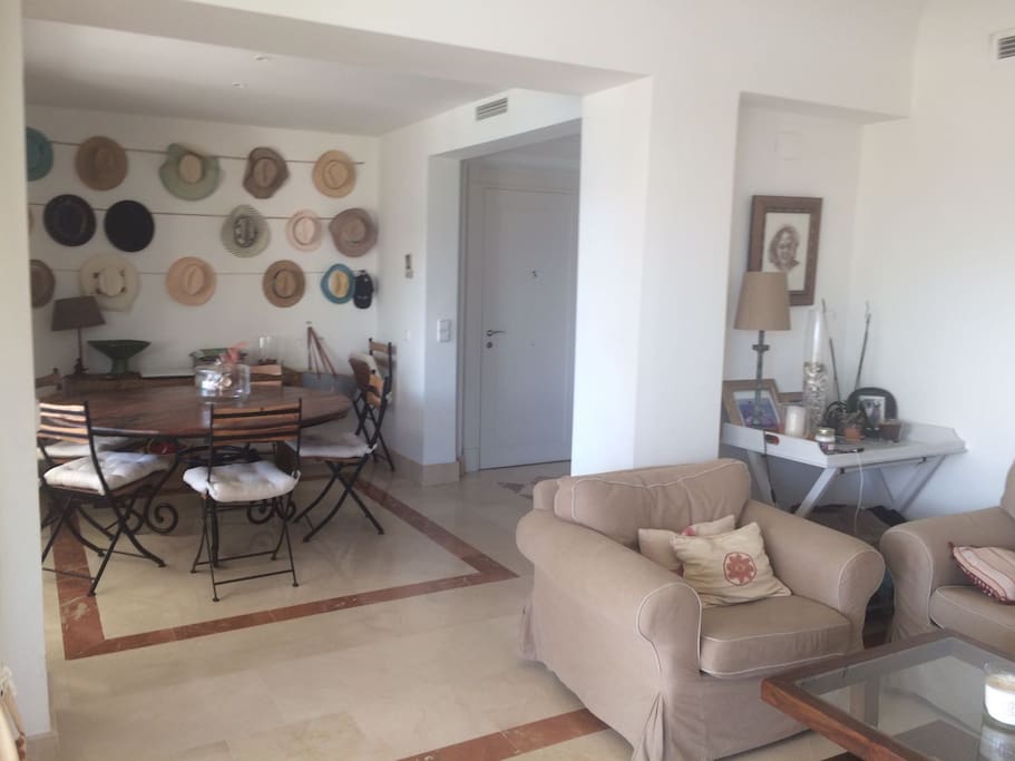 Indoors dining area