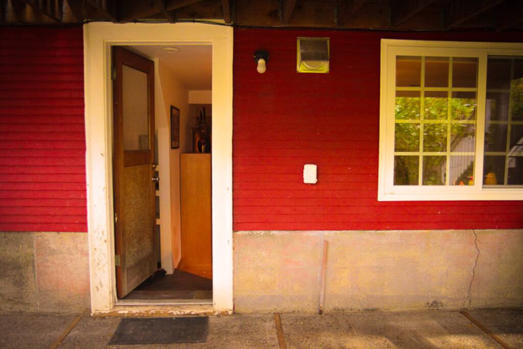 Separate entrance...