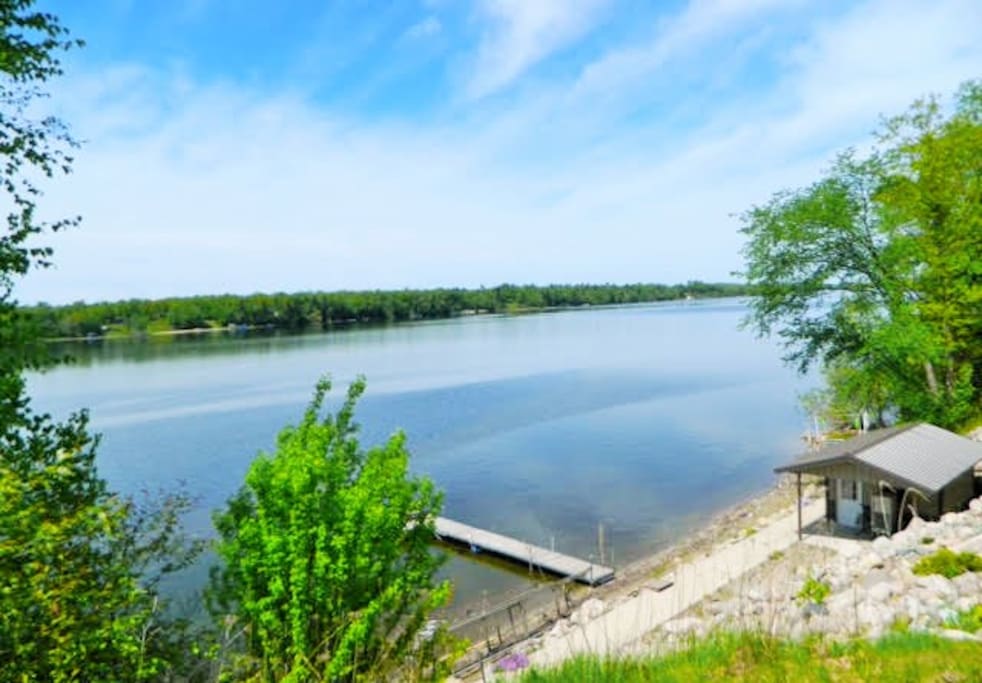 Lake view have firepit and access to Pokegama Lake!