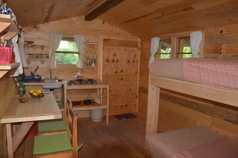 Potrero Chico wooden cabin for climbers.