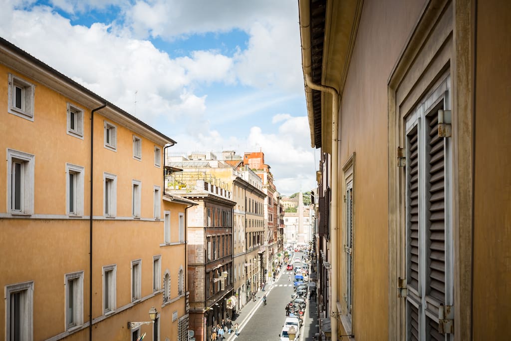 Piazza del Popolo Obelisk ( view from one of the windows of the Rooms)