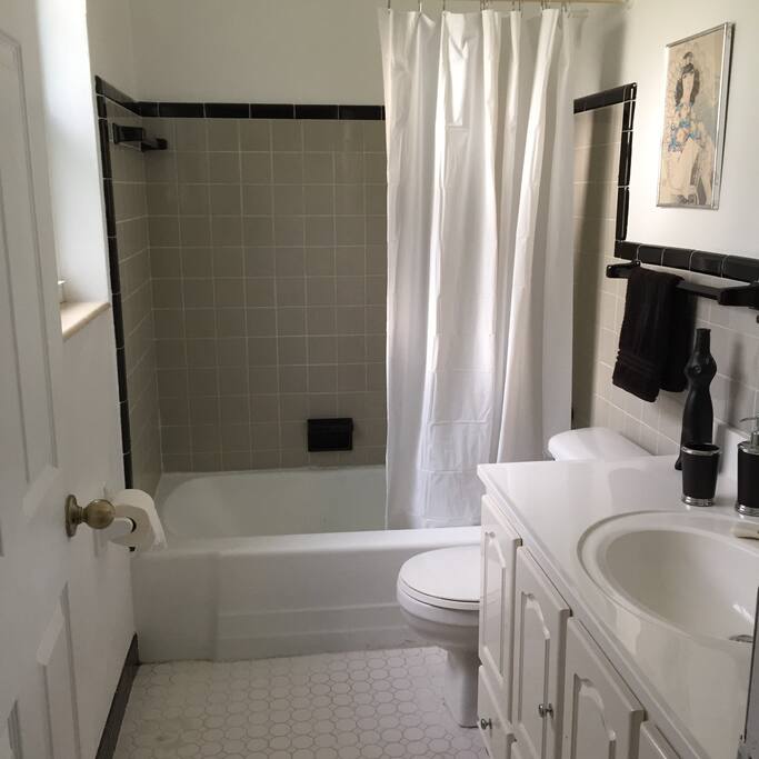 clean spacious bathroom