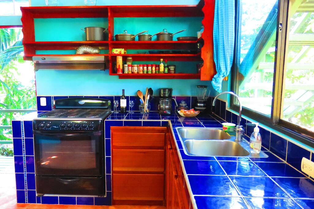 Fully stocked kitchen