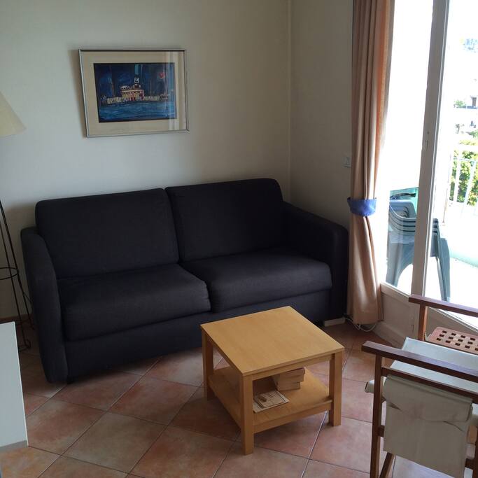Living-room with a sofa-bed