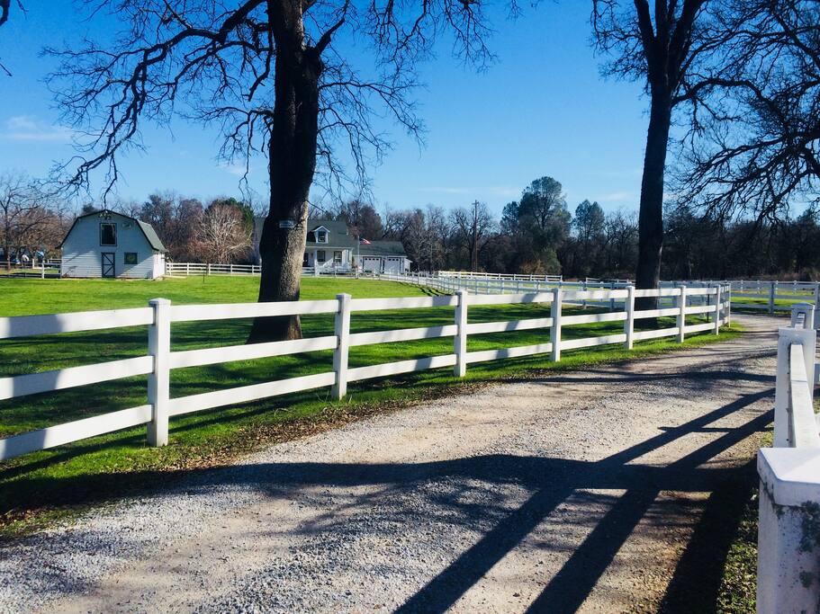There is the barn. Come on in to farm life.