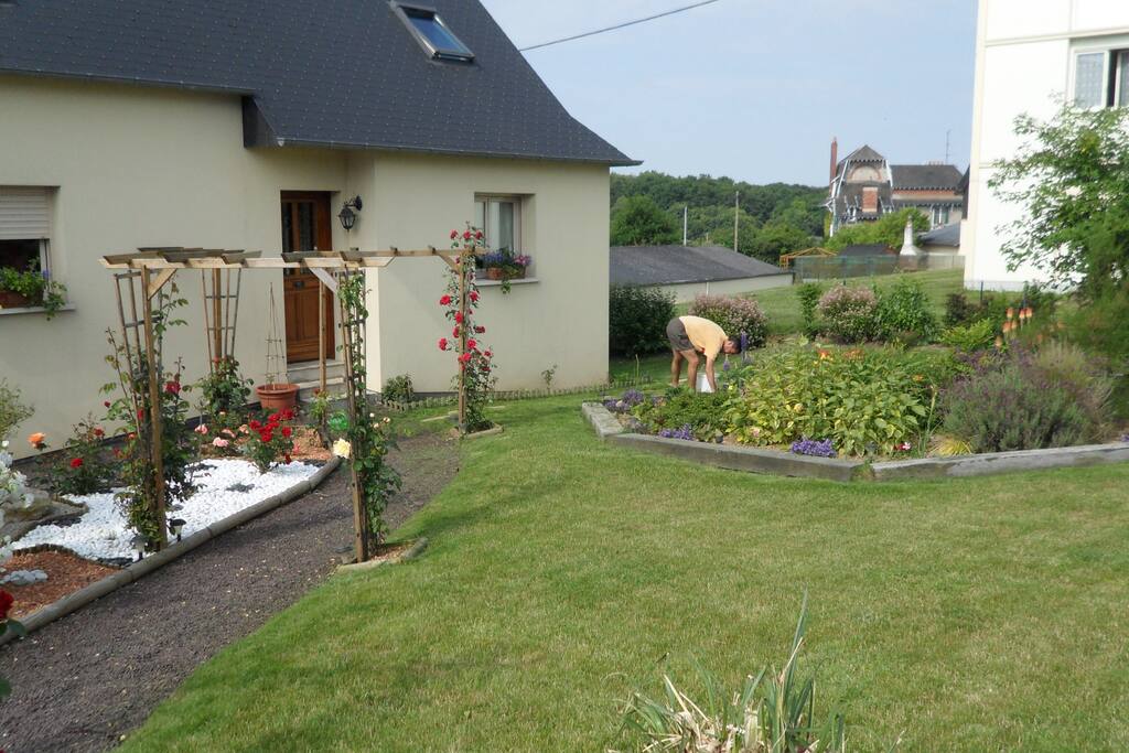Le devant de la maison