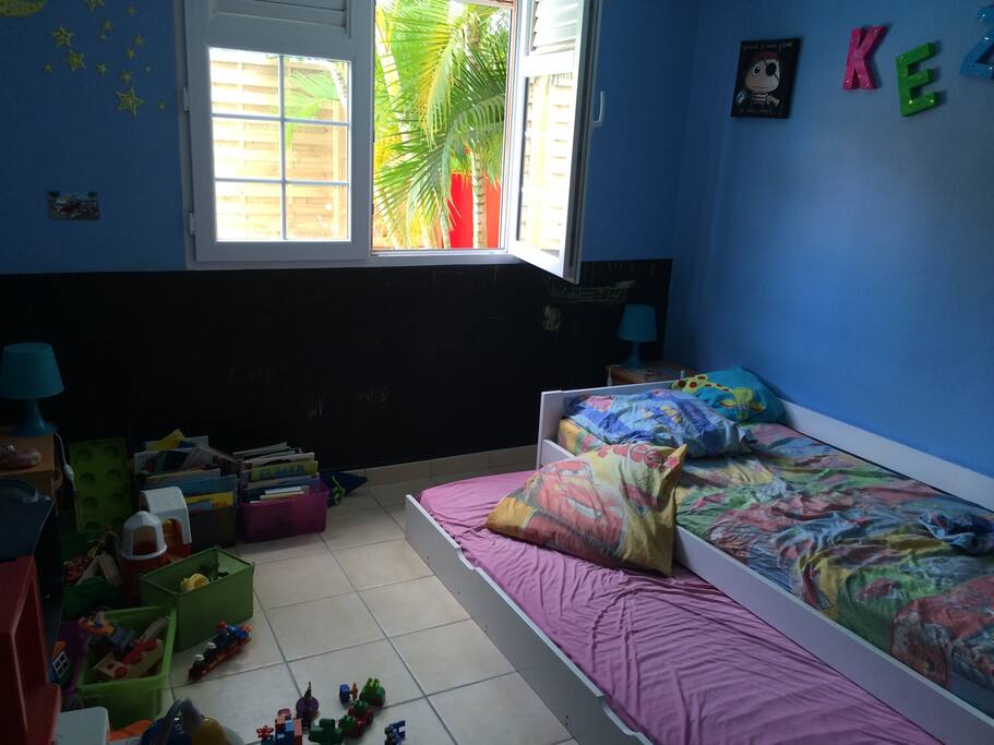 Chambre enfants 2 lits 90
