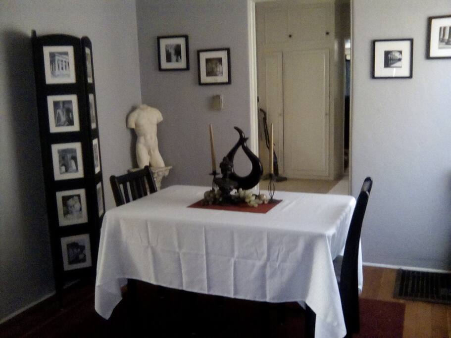 Small dining space