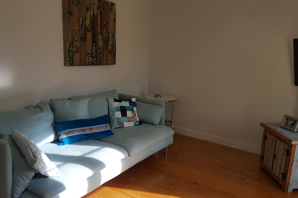 Schlafcouch im Wohnzimmer