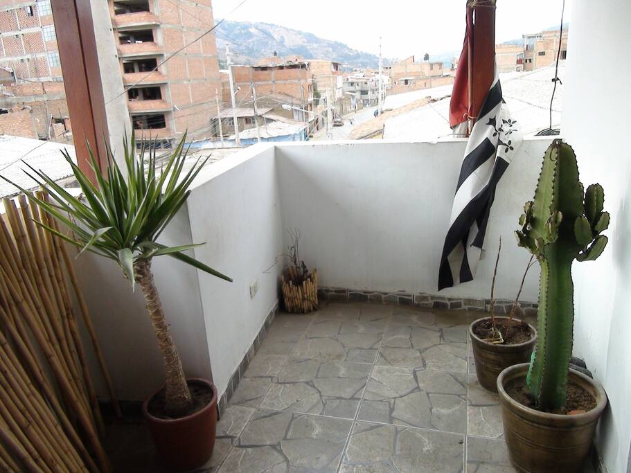 Balcony with a view to the Andes