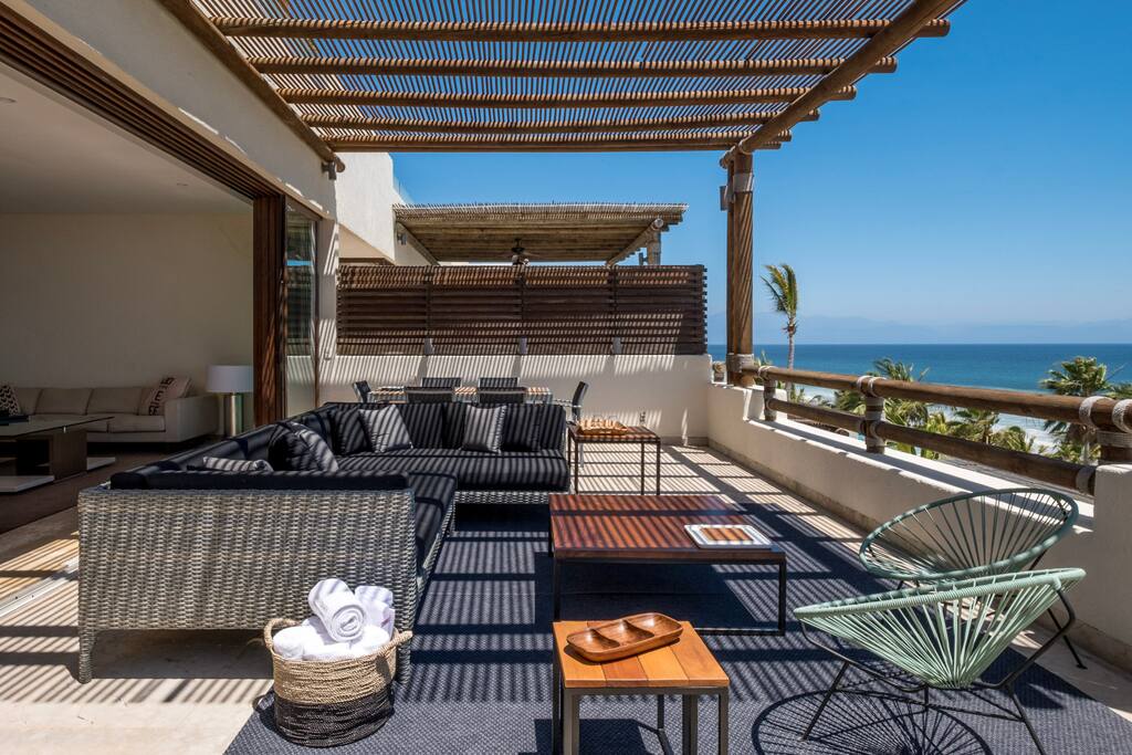 Confortable terrace for outdoor living