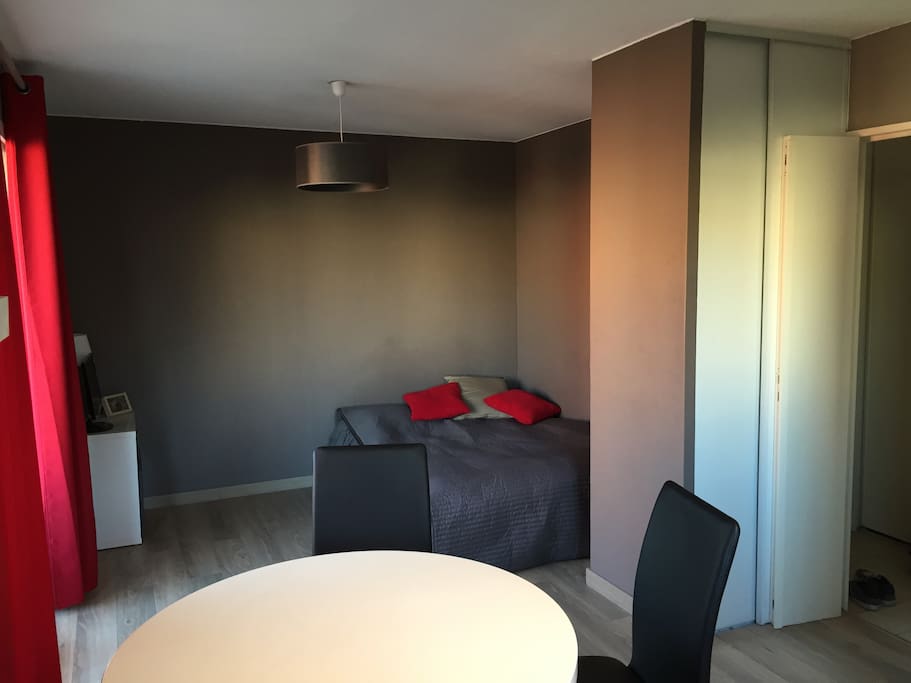 Espace salon/chambre