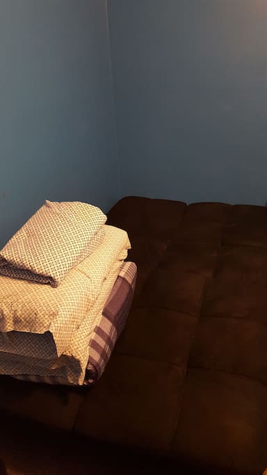 Bringing more than 2 people? There is a moderate sized full futon that can be moved into the room for additional sleeping accommodations. (OK for two if you don't mind cuddling.)