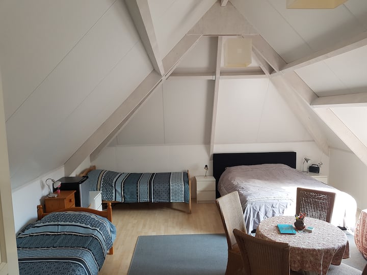 Rural spacious private room for 4 people