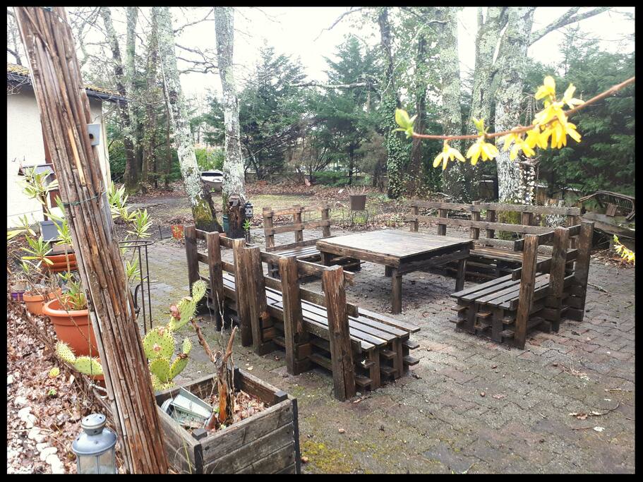 salon de jardin extérieur