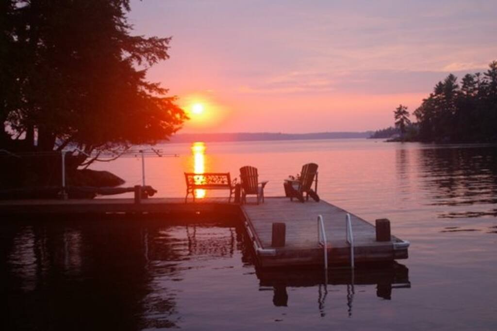 Sunset on the dock