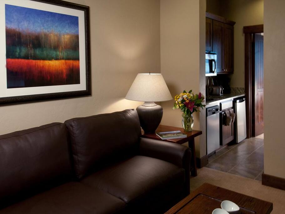Sitting area, sofa bed