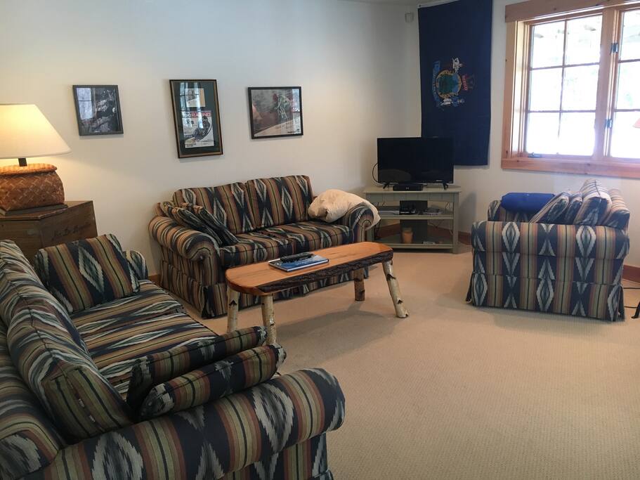 Private living room with television,cable and internet.
