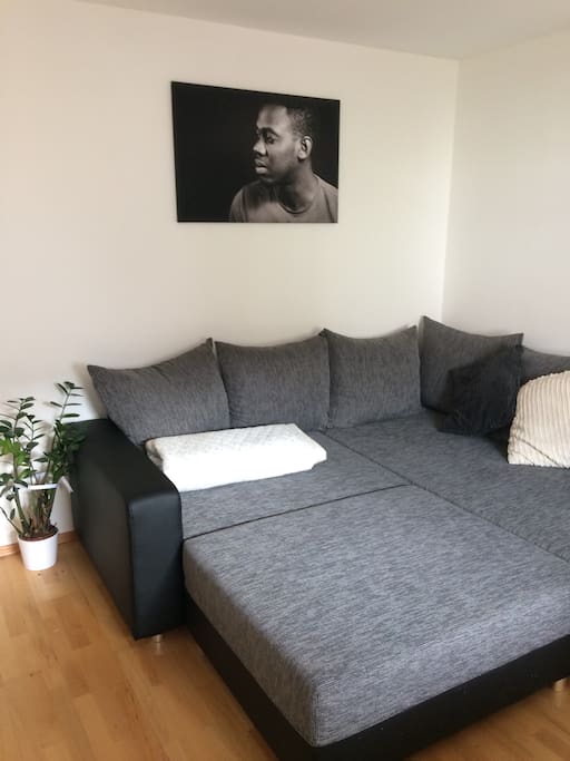 Sofabed in lounge
