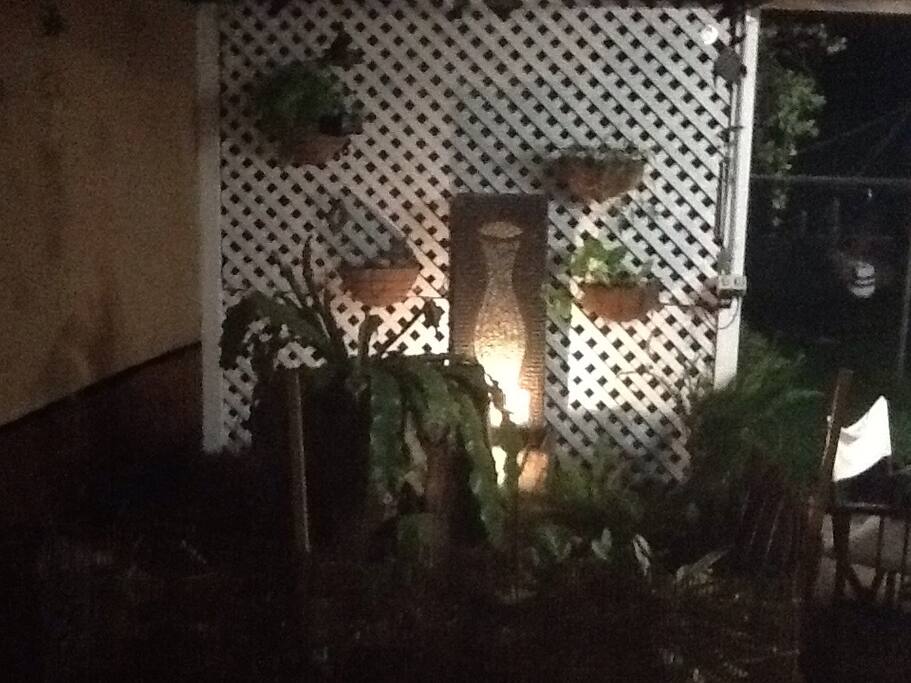The 'zen' garden - perfect for a night in
