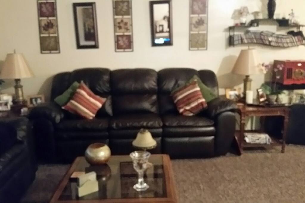 Warm, cozy, comfortable living room