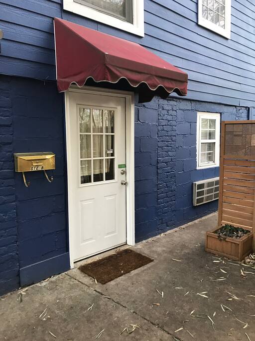 Entrance to the unit
