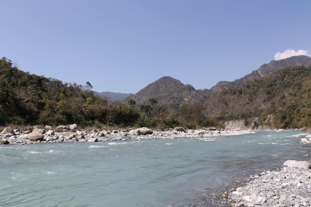 River view from the rooms.