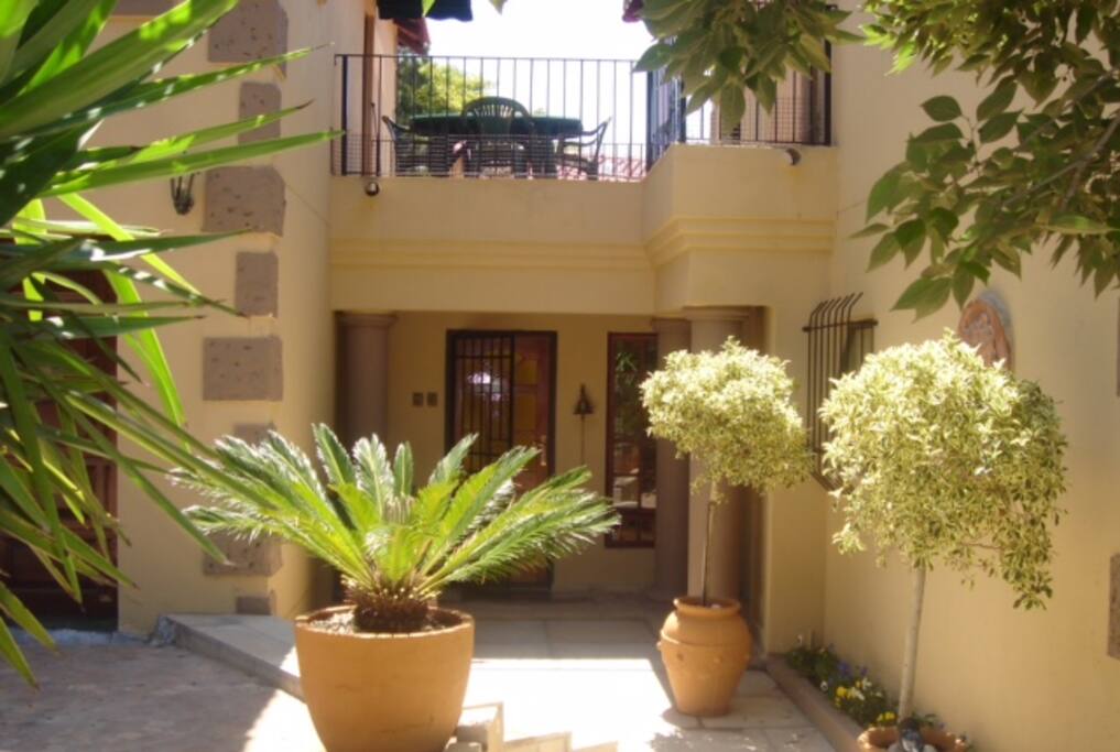 Main entrance to the Apartments