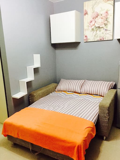 Functional sofa bed that fit for 2.