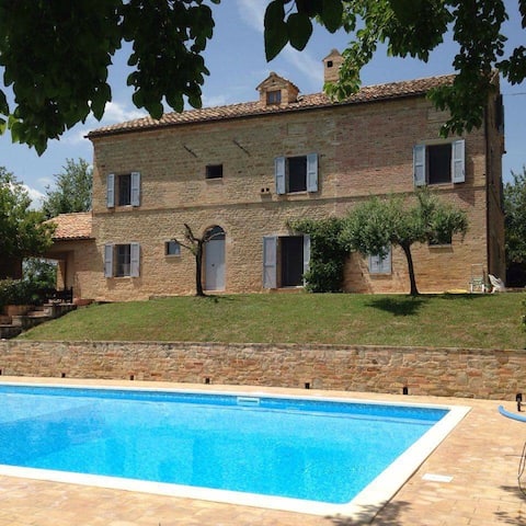 Stunning views & pool at this gorgeous farmhouse