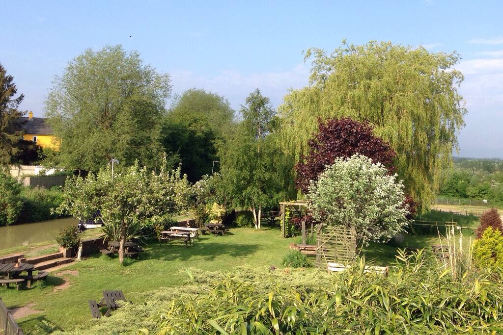 Canalside garden
