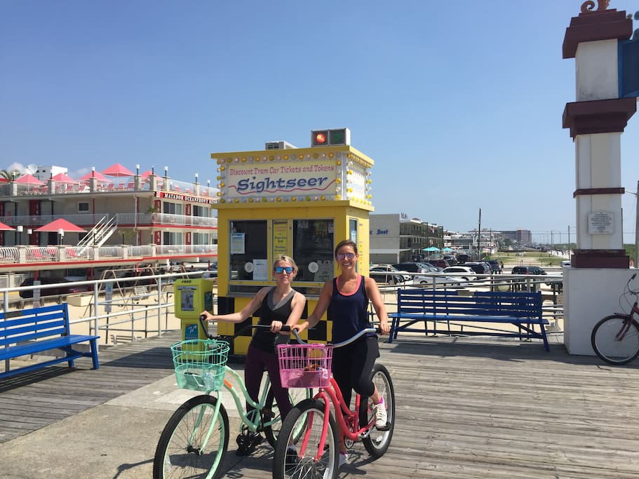Bicycle on the boardwalk