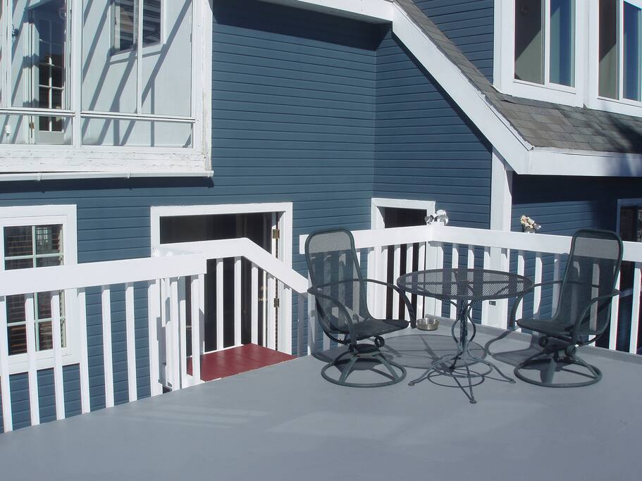 Outside deck with views
