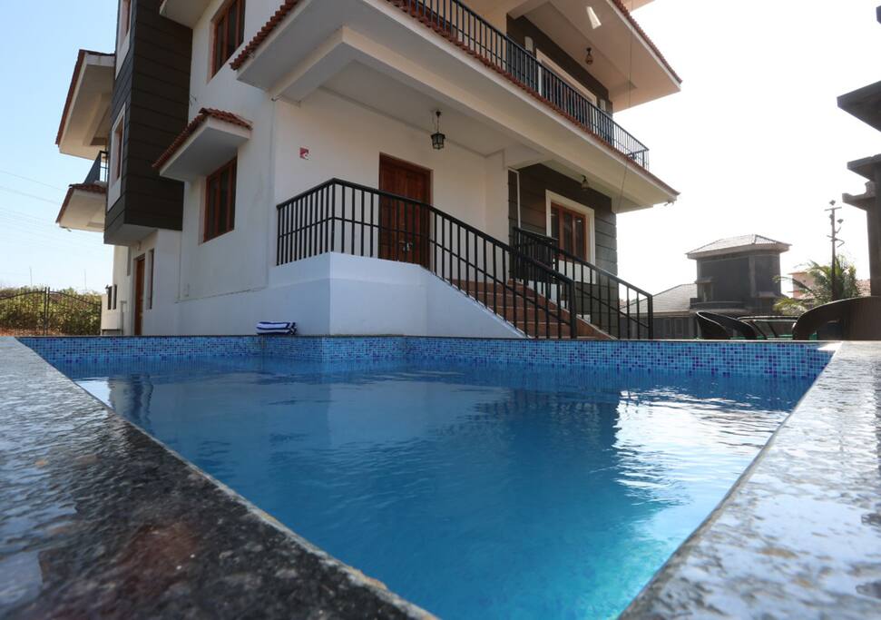 Exterior with pool view