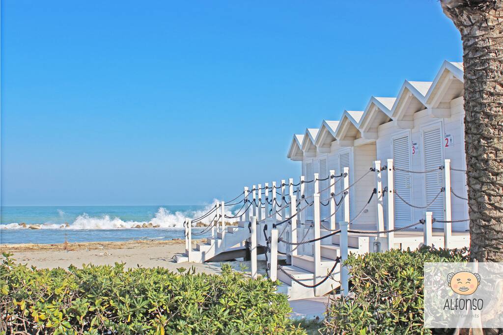 The beach