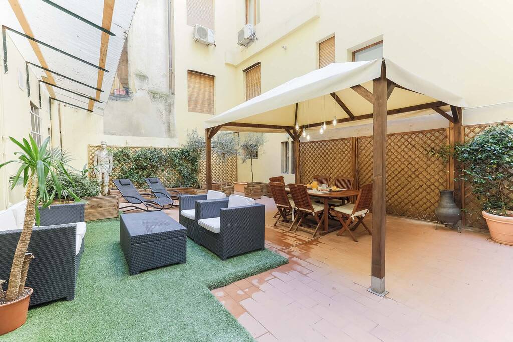 the outdoor space