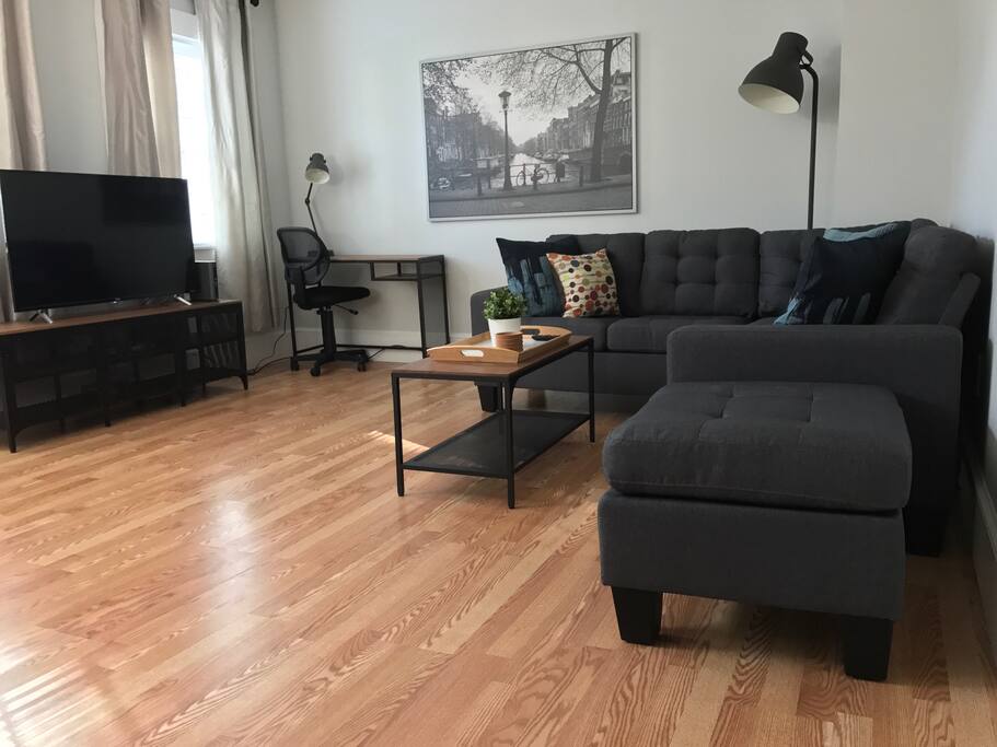 Enjoy free Netflix and unlimited wifi from the comforts of the couch