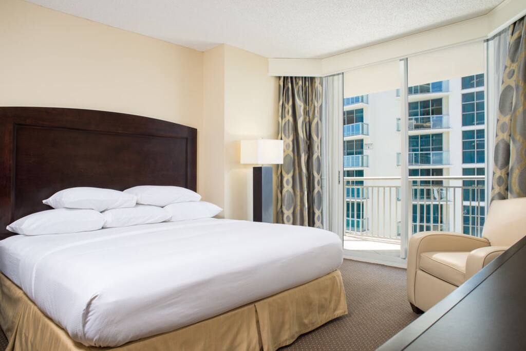 King Size Bed in Master Bedroom